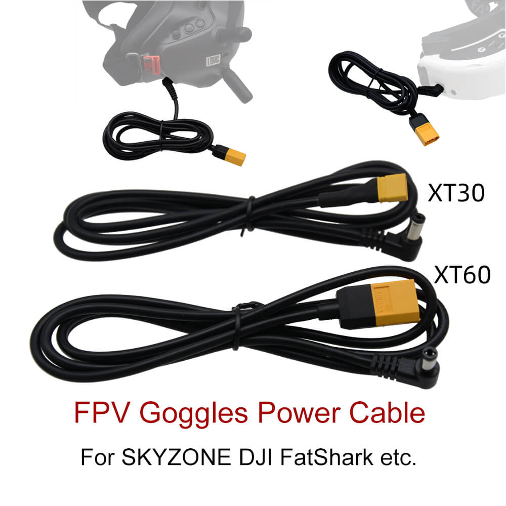 Skyzone Sky04X Pro Oled Fpv Goggles - 1.2M FPV Goggles Power Cable XT60